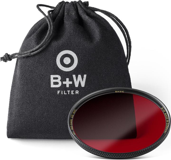 Image du produit B+W 091 Filtre rouge foncé 630, MRC/Basic 49mm (49 mm, Filtre Black Mist, 49 mm)