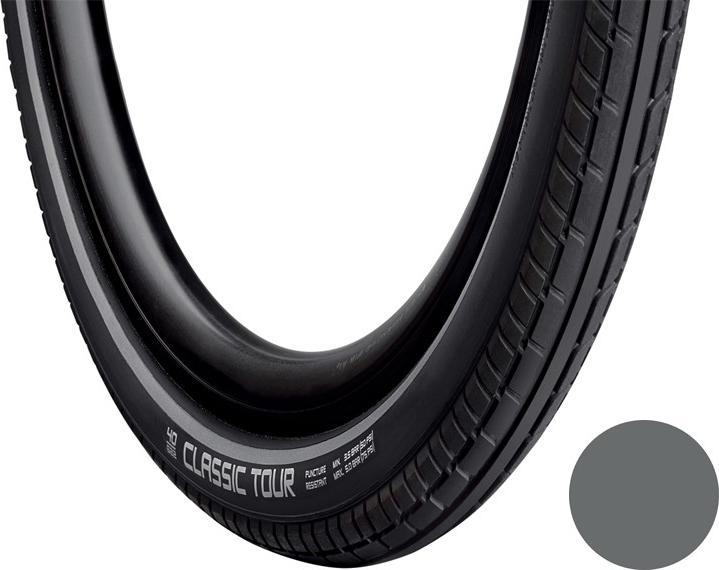 Actual product image Vredestein Classic Tour bicycle tyre, Grey, 40-622 (28x1.5) (28 x 1.50, 40-622)