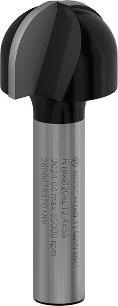 Actual product image Bosch Professional Zubehör Chamfer milling cutter, 8 mm, R1 10 mm, D 20 mm, L 12.4 mm, G 46 mm