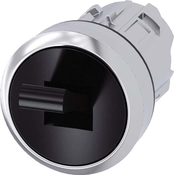 Actual product image Siemens Selector switch 2step toggle lever rectangular 3SU1050-3EA10-0AA0