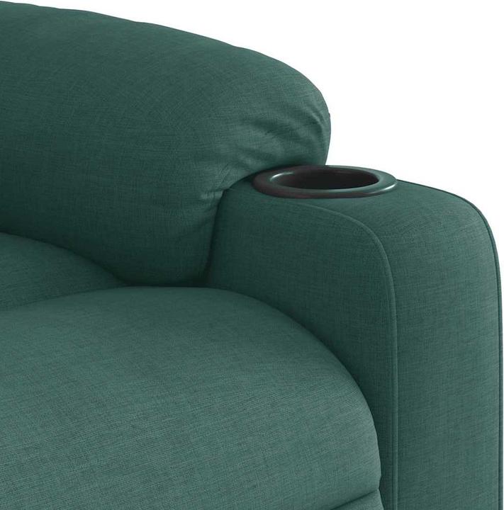 Image du produit VidaXL Fauteuil de massage électrique avec fonction releveur Vert foncé Tissu