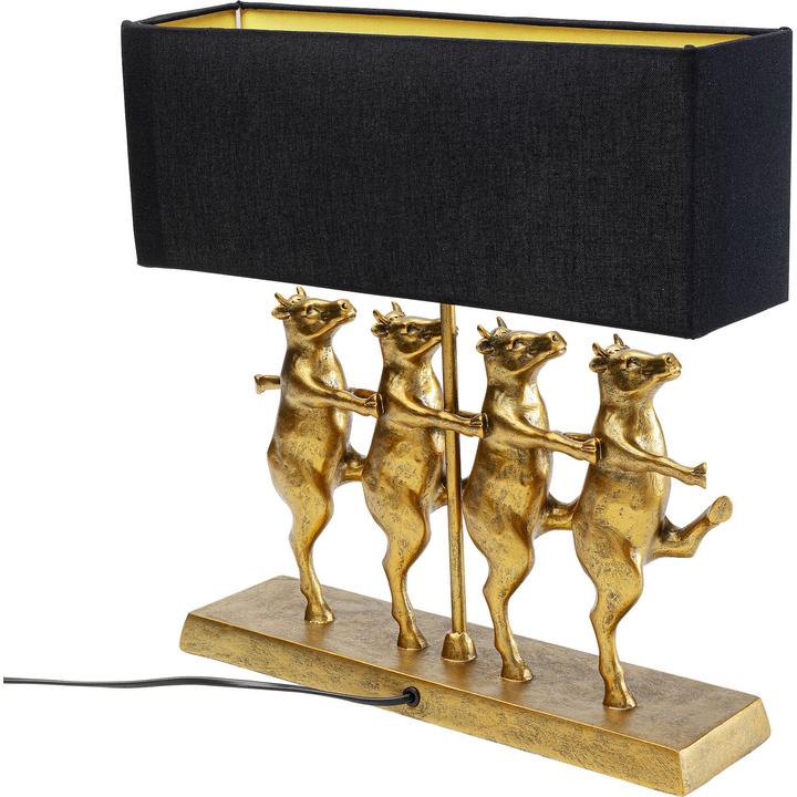 Actual product image Kare Design Dancing Cows table lamp black (E27)