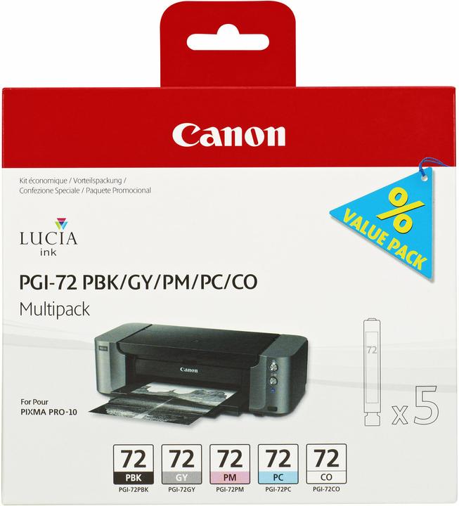 Actual product image Canon Pgi-72 (PM, CO, GY, PBK, PC)