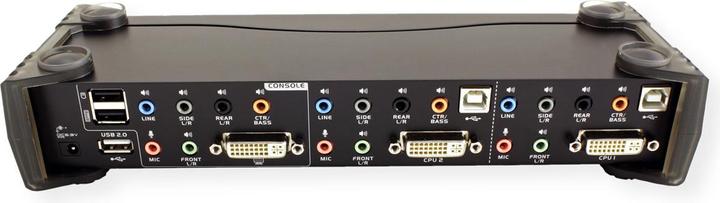Produktbild Aten CS1782A, 2 Port USB Hub KVM Switch mit 3D, DVI & 7.1