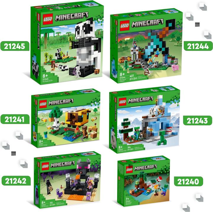 Produktbild LEGO Das Pandahaus (21245, LEGO Minecraft)