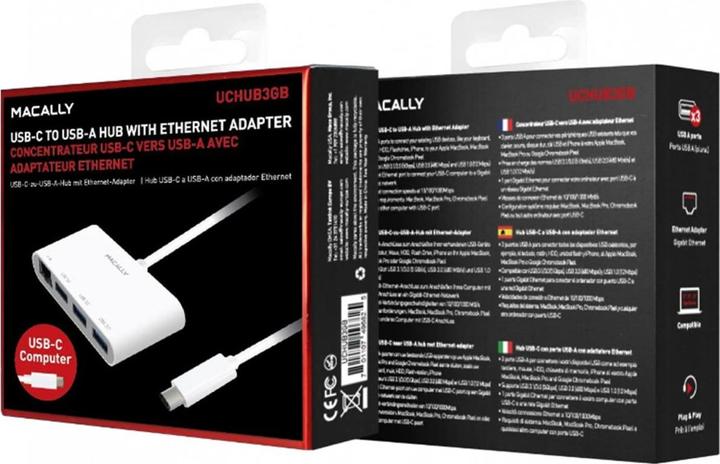 Produktbild Macally Uchub3gb (USB-C, 4 Ports)