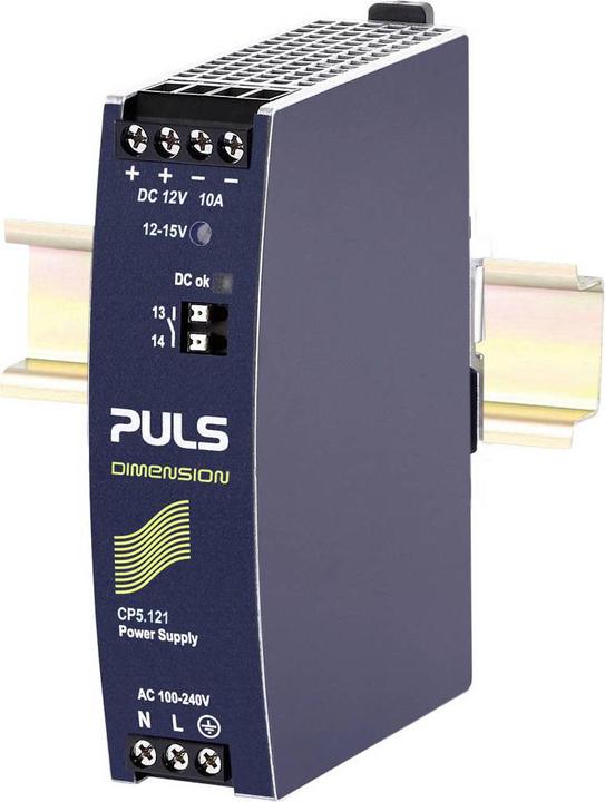 Produktbild PULS Hutschienen-Netzteil, AC 100-240V, 12V, 10A, 120W