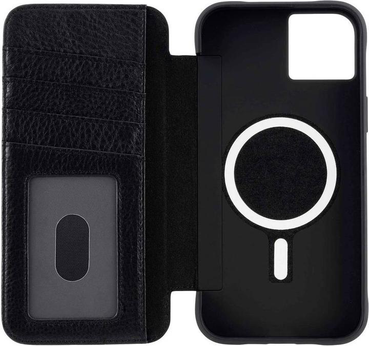 Actual product image Case-Mate Wallet MagSafe BookCase Suitable for mobile phone model: iPhone 14 Plus, Black (Apple iPhone 14 Plus)
