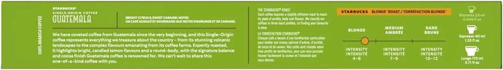 Actual product image Starbucks Single-Origin Guatemala by Nespresso Blonde Roast coffee (10 x Port.)