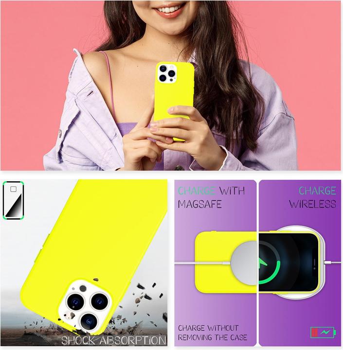 Actual product image Nalia Neon silicone mobile phone case (Apple iPhone 13 Pro Max)