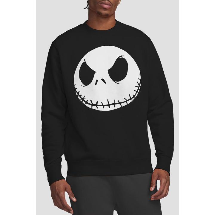 Actual product image The Nightmare Before Christmas Unisex Adult Jack Face Sweatshirt (L)