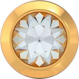 Studex Sensitive Ohrstecker Bezel Gold mit Kristall 4 mm (Edelstahl)