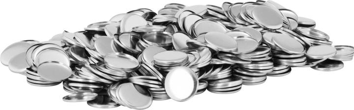 Produktbild Uniprodo Buttonrohlinge 1.000 St. Ansteckbuttons Ø 25mm Buttons Rohlinge Metall Folie PET