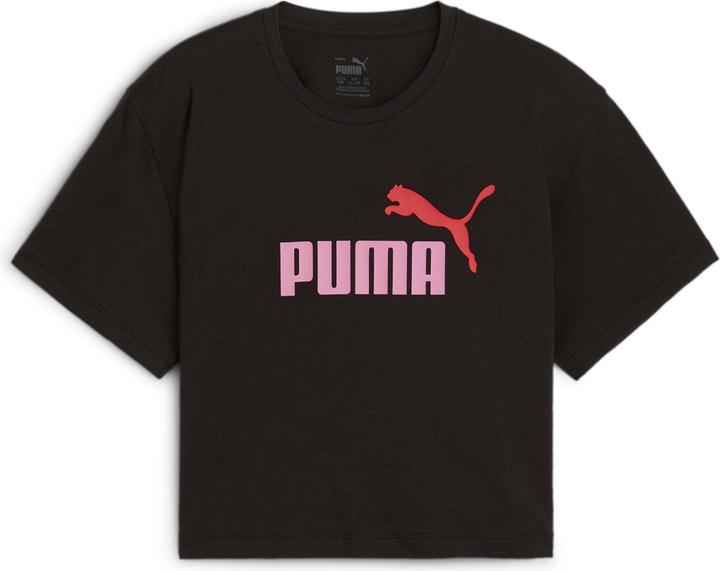 Puma Girls Logo Cropped Tee (140)