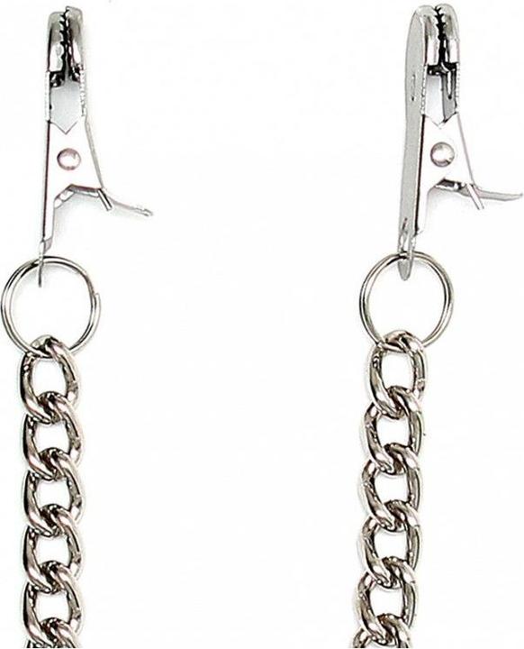 Actual product image Rimba Bondage Play Nipple Clamps With Chain