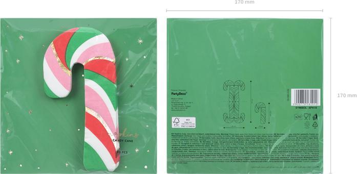 Immagine prodotto Partydeco Tovaglioli di Natale (20 x, 2 x 17 x 18 cm)