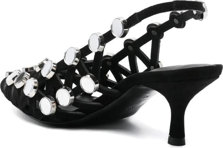Actual product image The Attico Grid Slingback 50mm (38)
