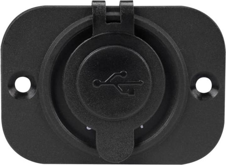 Actual product image Velleman FLUSH MOUNT USB CAR CHARGER (12-24 VDC IN,2 x 5 V OUT)
