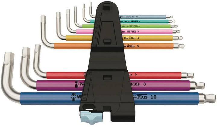 Actual product image Wera 3950/9 Hex-Plus Multicolour Stainless 1