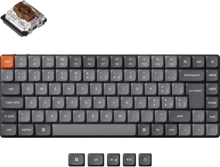 Immagine prodotto Keychron K3 Max (CH, Senza fili, Cablato)
