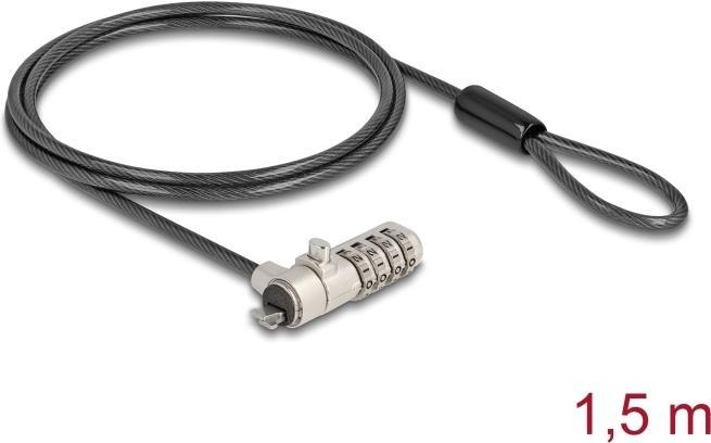 Actual product image Delock Navilock Laptop Lock with Combination Lock for HP Nano Slot -
