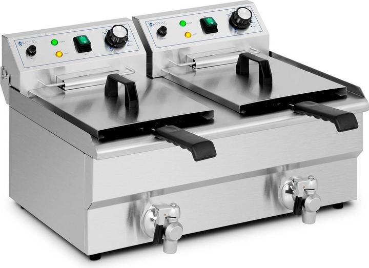 Actual product image Royal Catering Deep Fat Fryer - 2 x 11 L - - 230 V