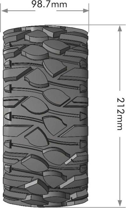 Actual product image Louise x-rowdy sport tyre rim black 24mm arrma kraton 8s mft (2)