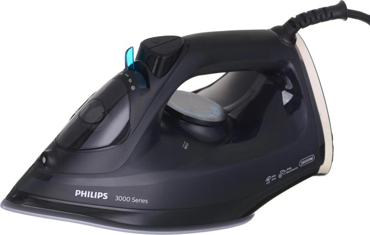 Productafbeelding Philips 3000 Serie DST3041 / 80 Stoomstrijkijzer Keramische Plaat 2600 W Zwart (2600 W, 200 g/min)
