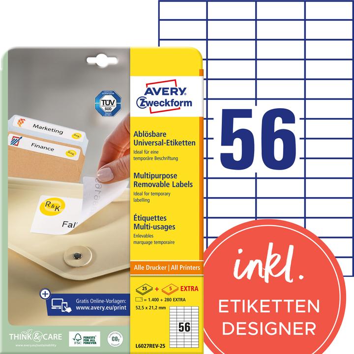 Productafbeelding Avery Universele etiketten