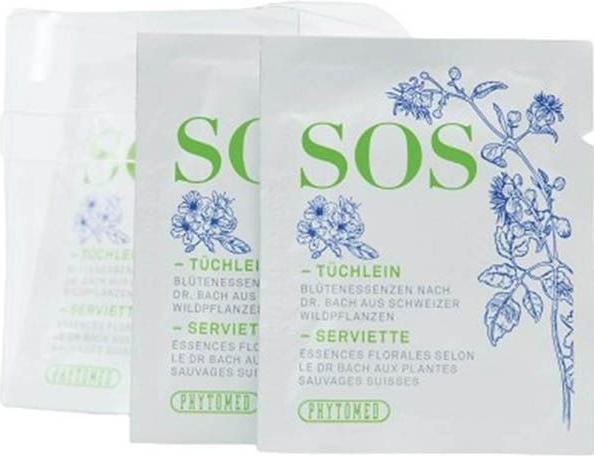 Actual product image Phytomed SOS Tüchlein (12 Piece, Sheets, 100 g)