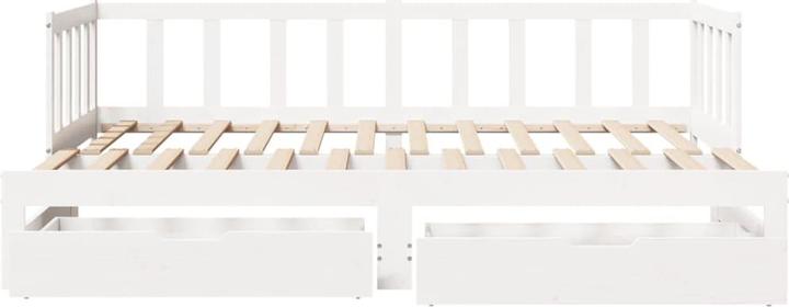 Actual product image VidaXL Extendable day bed with drawers (90 x 200 cm)