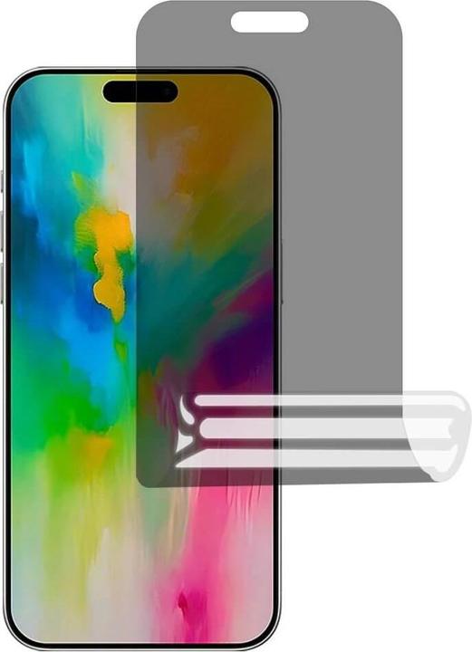 Actual product image Cover-Discount iPhone 16 Plus - PET Privacy Anti-Spy screen protector (1 Piece, Apple iPhone 16 Plus)