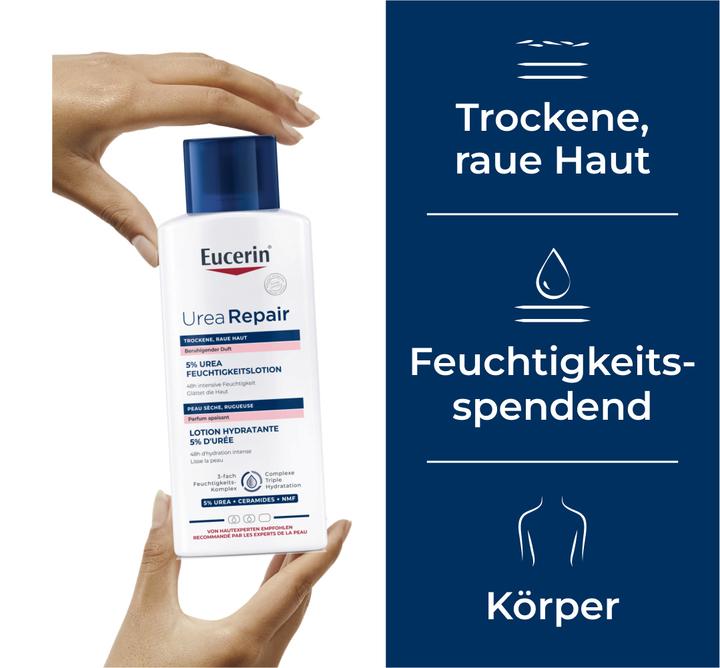 Image du produit Eucerin Urea Repair 5% Lotion hydratante à l'urée au parfum apaisant (Crème pour le corps, 250 ml)