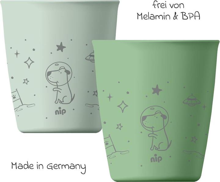 Actual product image NIP Kindertassen & Kinderbecher Trinkbecher 2er Pack eat green - Blau
