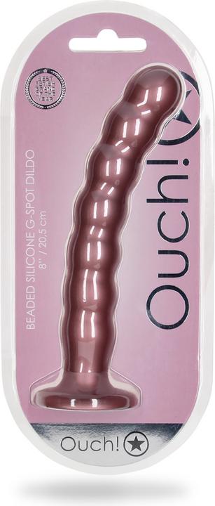 Produktbild Ouch! Beaded Silicone G-Spot Dildo - 8" / 20,5 cm