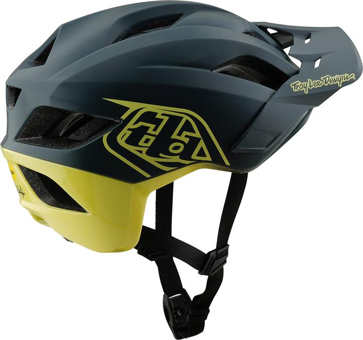 Produktbild Troy Lee Designs Flowline SE MIPS Helm, Badge, gray/glo yellow, XS/S | 53-56cm