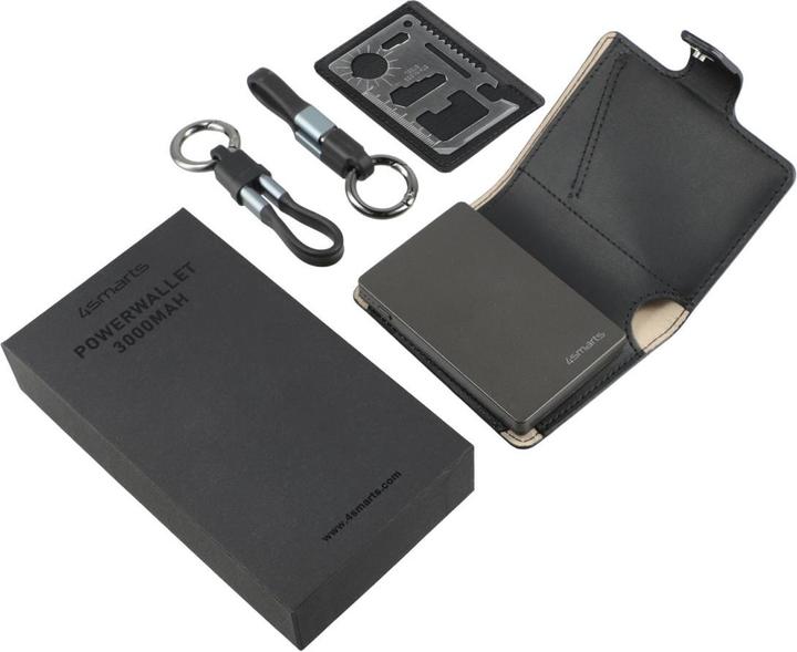 Produktbild 4smarts Powerbank PowerWallet 3000mAh (3000 mAh, 10 W, 11.10 Wh)