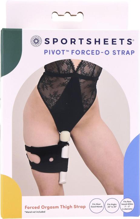 Actual product image Sportsheets Pivot 2 in 1 Forced-O Strap - Black