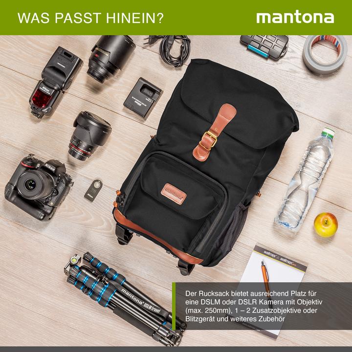 Produktbild mantona Luis junior Retro Fotorucksack (Fotorucksack, 30.69 l)