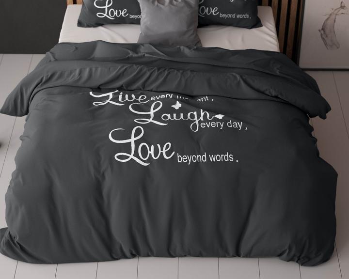 Immagine prodotto Sleeptime Copripiumino Vivi, ridi e ama (Copripiumino, 240 x 220 cm)