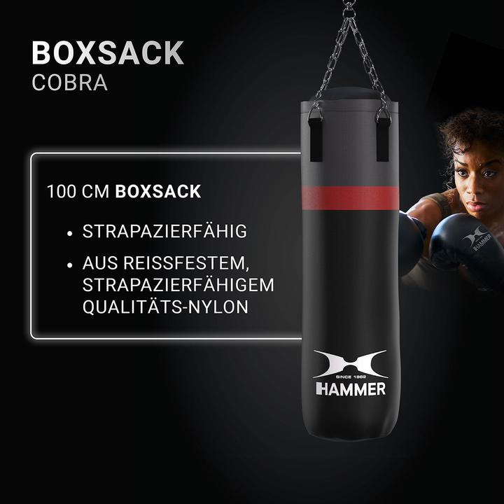 Immagine prodotto Hammer Fitness Sacco da boxe Home Fit Cobra (100 cm, 19 kg)