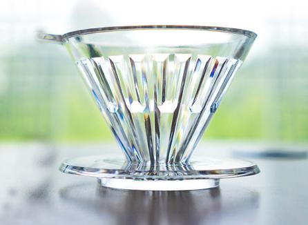 Actual product image Timemore Crystal Eye 02 - Transparent Plastic Dripper