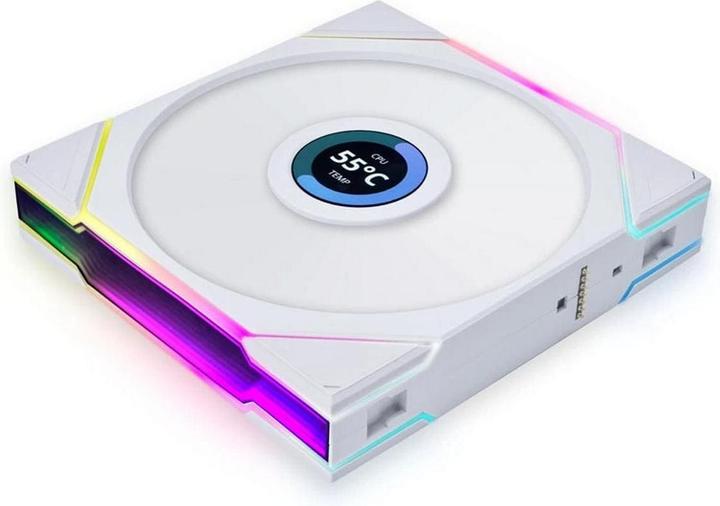 Actual product image Lian-Li UNI FAN TL LCD Series fan - 140mm, white (140 mm, 1 x)