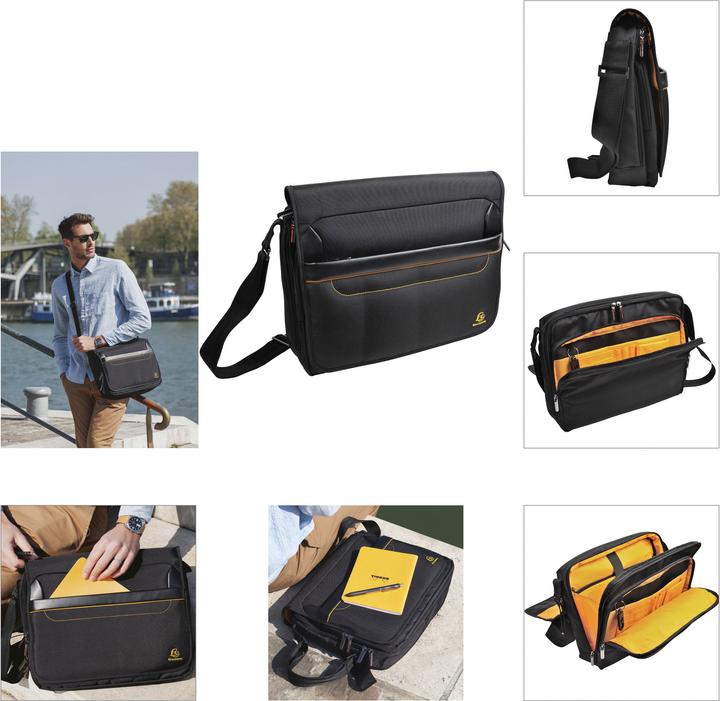 Actual product image Exacompta Sac messenger ordinateur Exactive (14) - Noir (14", Universal)