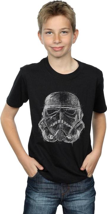 Produktbild Star Wars Stormtrooper Scribble Helmet TShirt Jungen (152, 158)