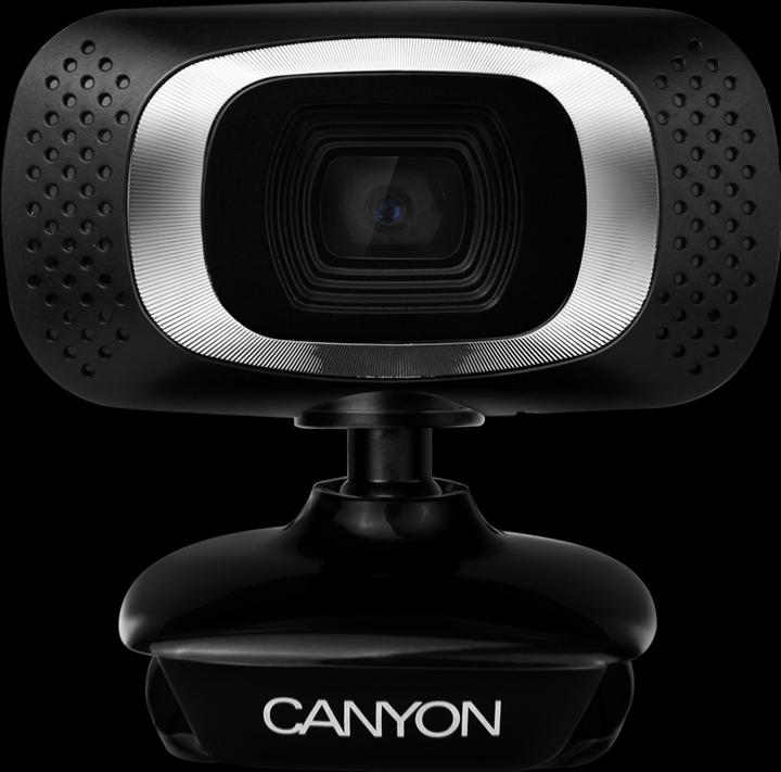 Actual product image Canyon CNE-CWC3N Webcam 2 MP 1980 x 1080 Pixel USB 2.0 Black (2.10 Mpx)
