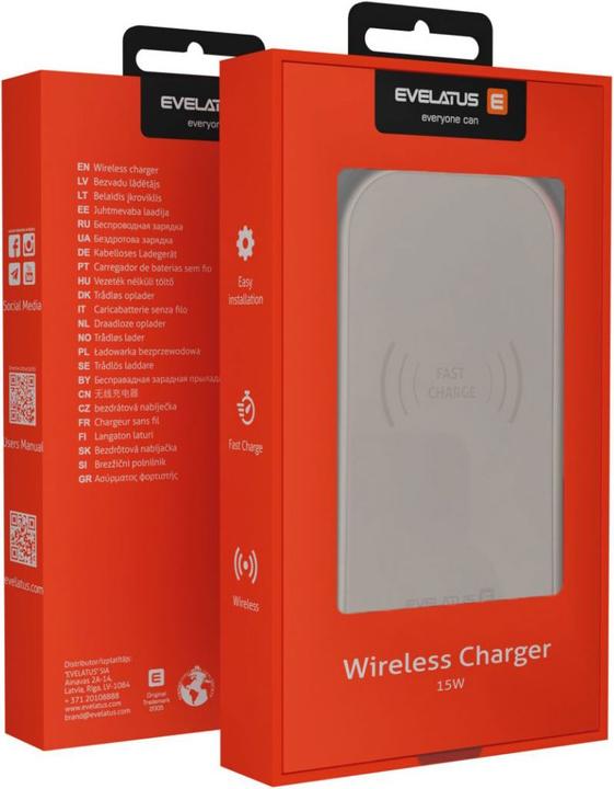 Actual product image Evelatus Wireless Desk charger EWD01 (15 W)