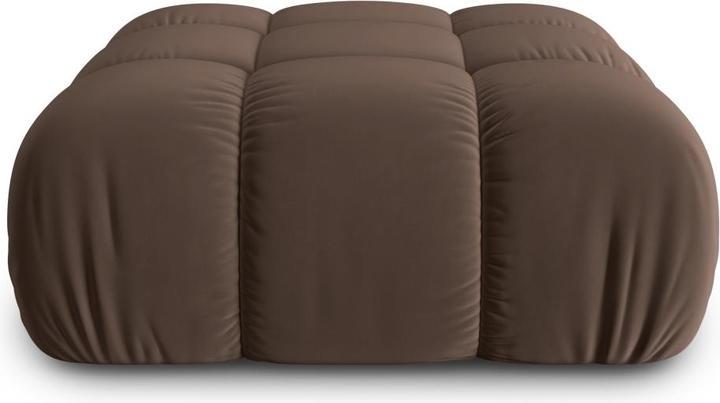Actual product image Micadoni Velvet Pouf, "Bellis", 1 Seat, 94x94x43Made in Europe (Cushioned stools)