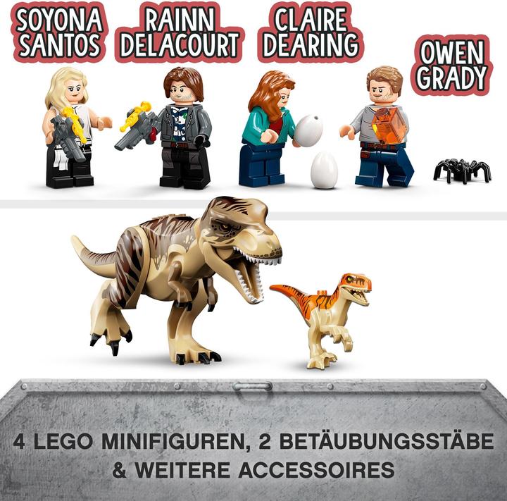 Produktbild LEGO T. Rex & Atrociraptor: Dinosaurier-Ausbruch (76948, LEGO Jurassic World)