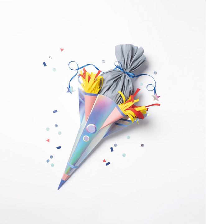Produktbild Folia Schultüten-Bastelset Space School (68 cm, 7 x)